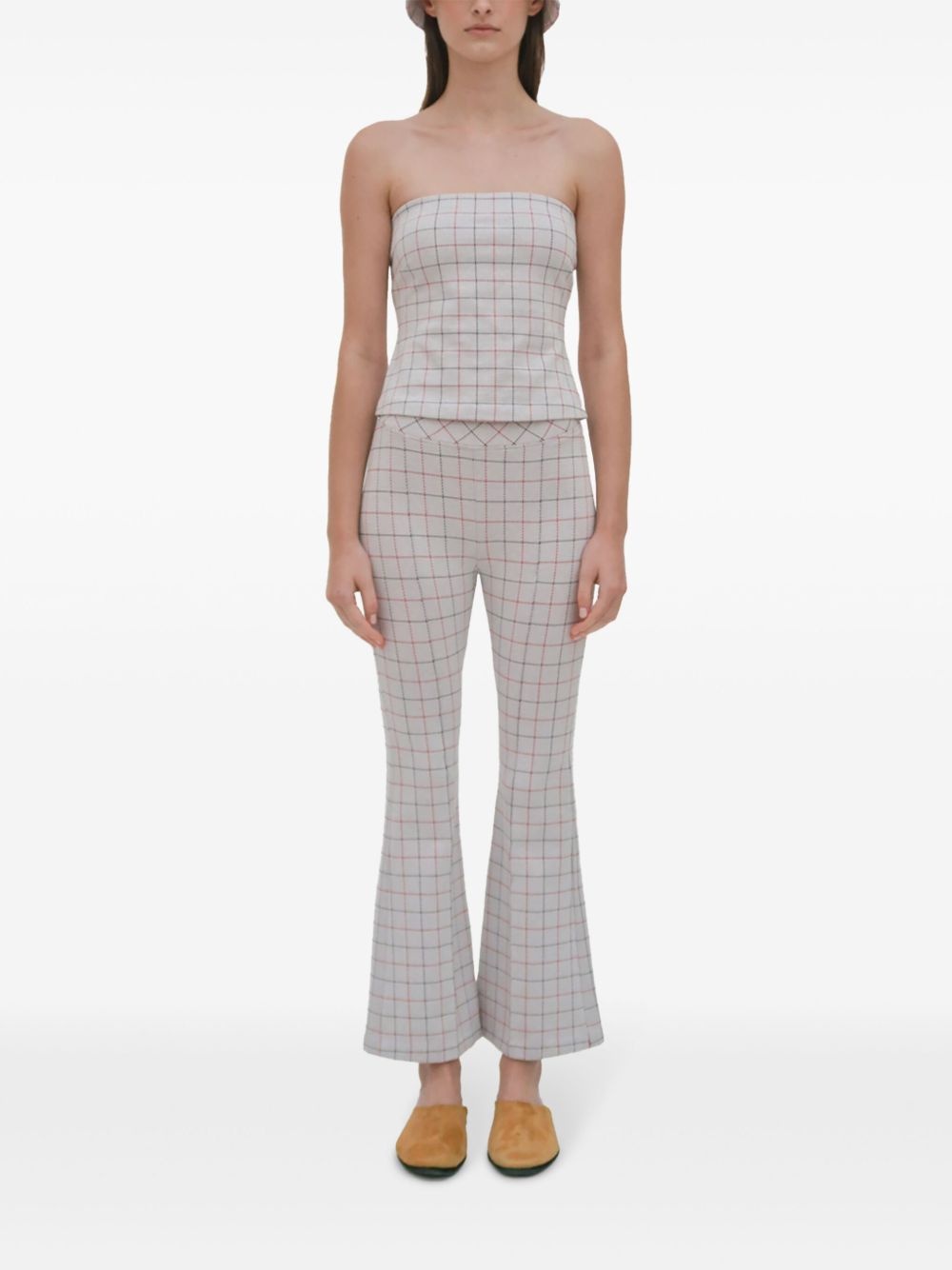 check-pattern trousers - 3