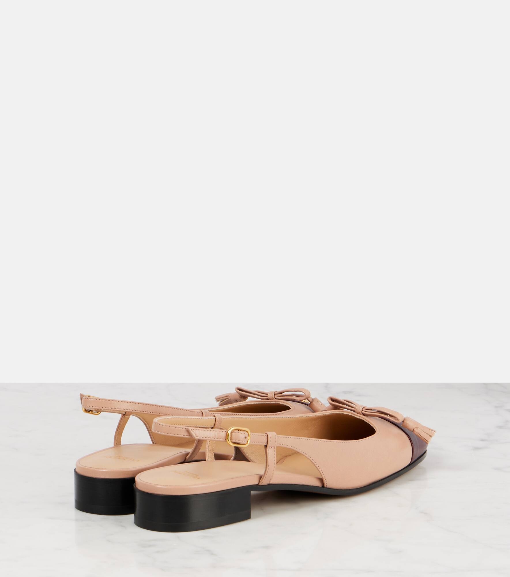 Valet Du Roi leather slingback flats - 2