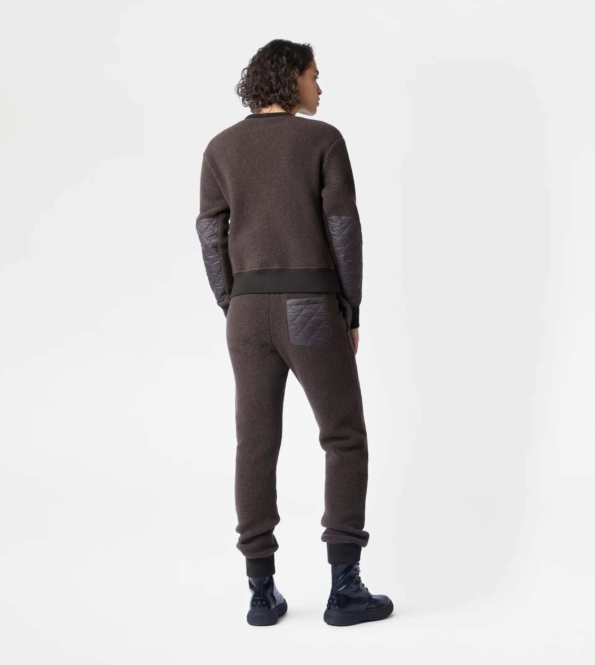 CASHMERE BLEND TROUSERS - BROWN - 10