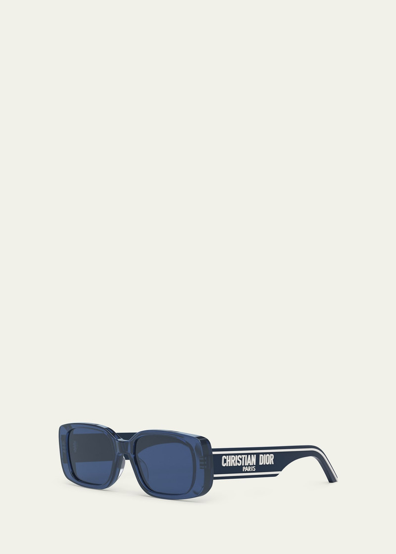 Dior Book Tote Logo Rectangle Acetate Sunglasses outlook