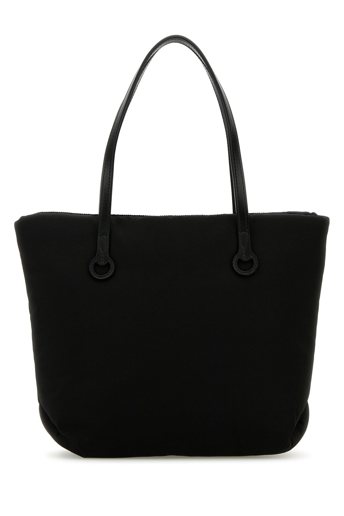 Black fabric Puffy Anchor shopping bag - 3