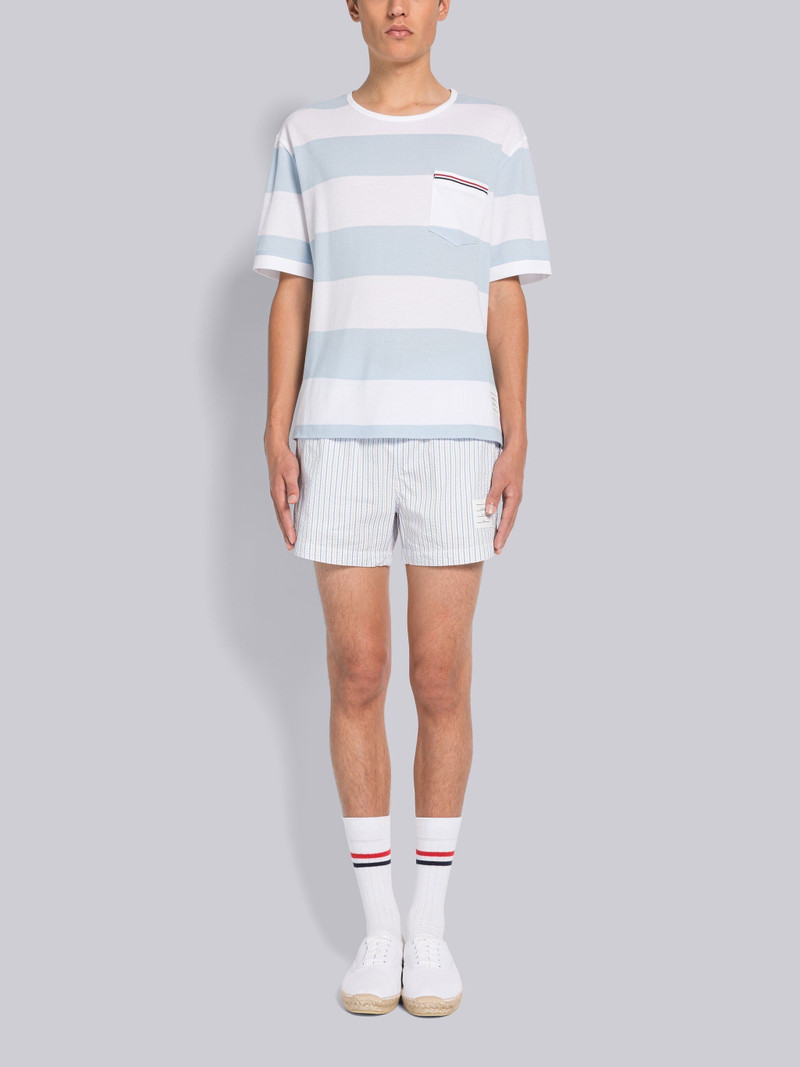 RUGBY STRIPE PIQUE OVERSIZED SHORT SLEEVE POCKET TEE 4