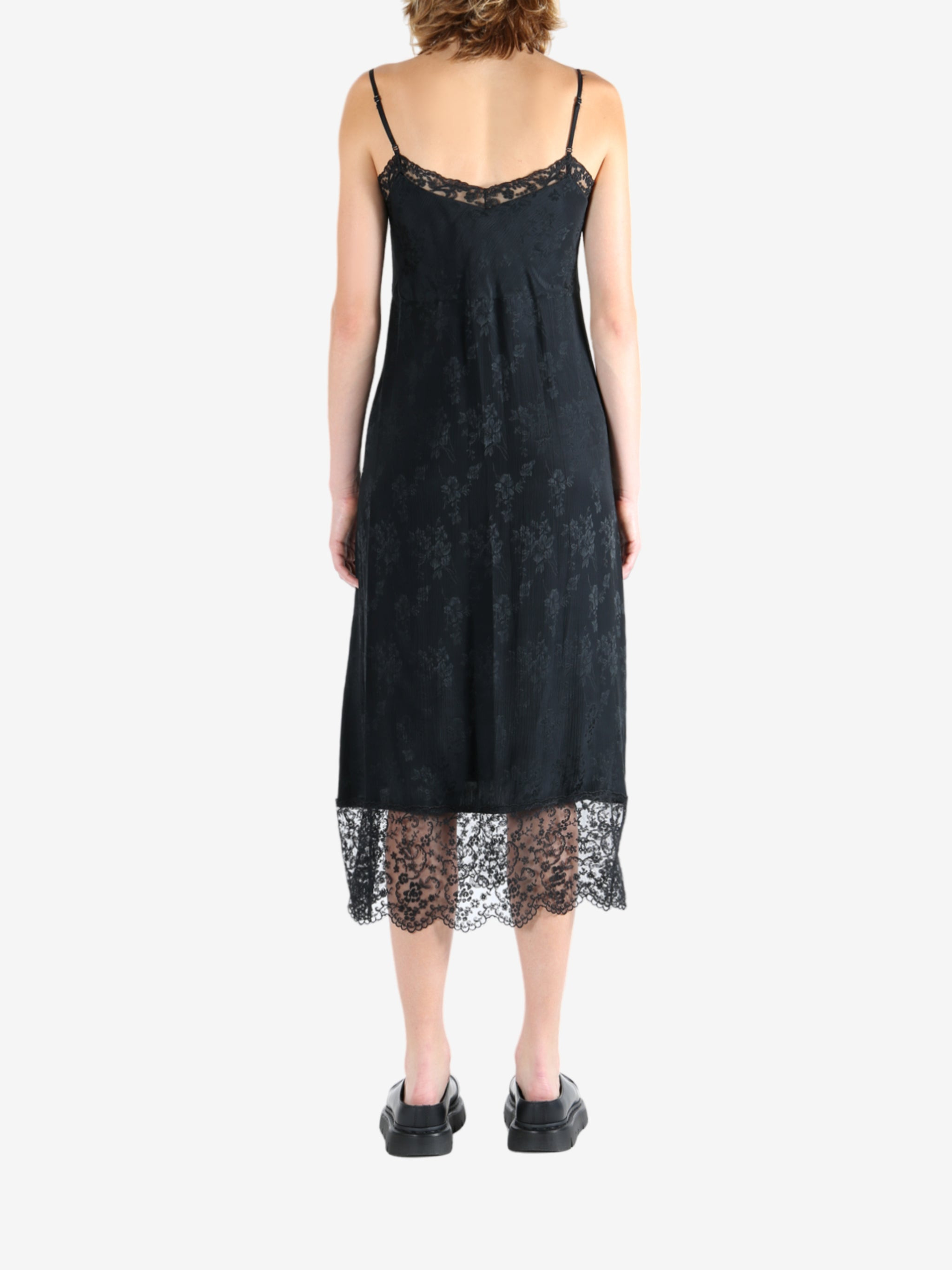 SIMONE ROCHA - Women Deep Lace Trim Slip Dress - 3