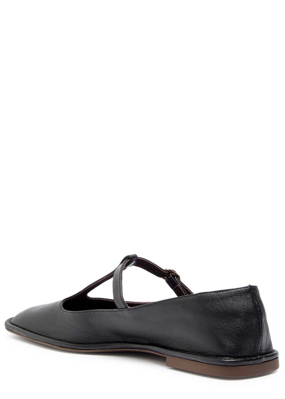 The Row Leather Mary Jane Flats - 2
