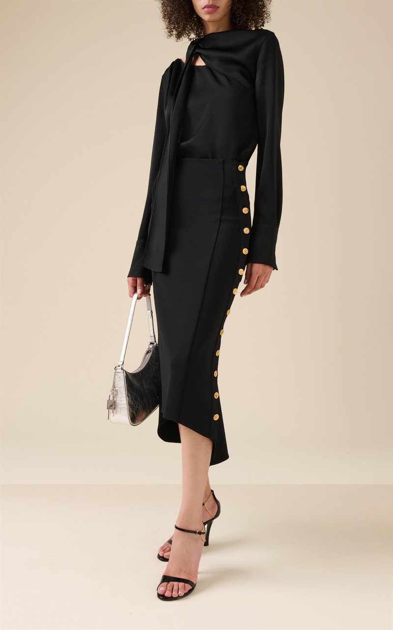 Givenchy High-Rise Midi Skirt black outlook