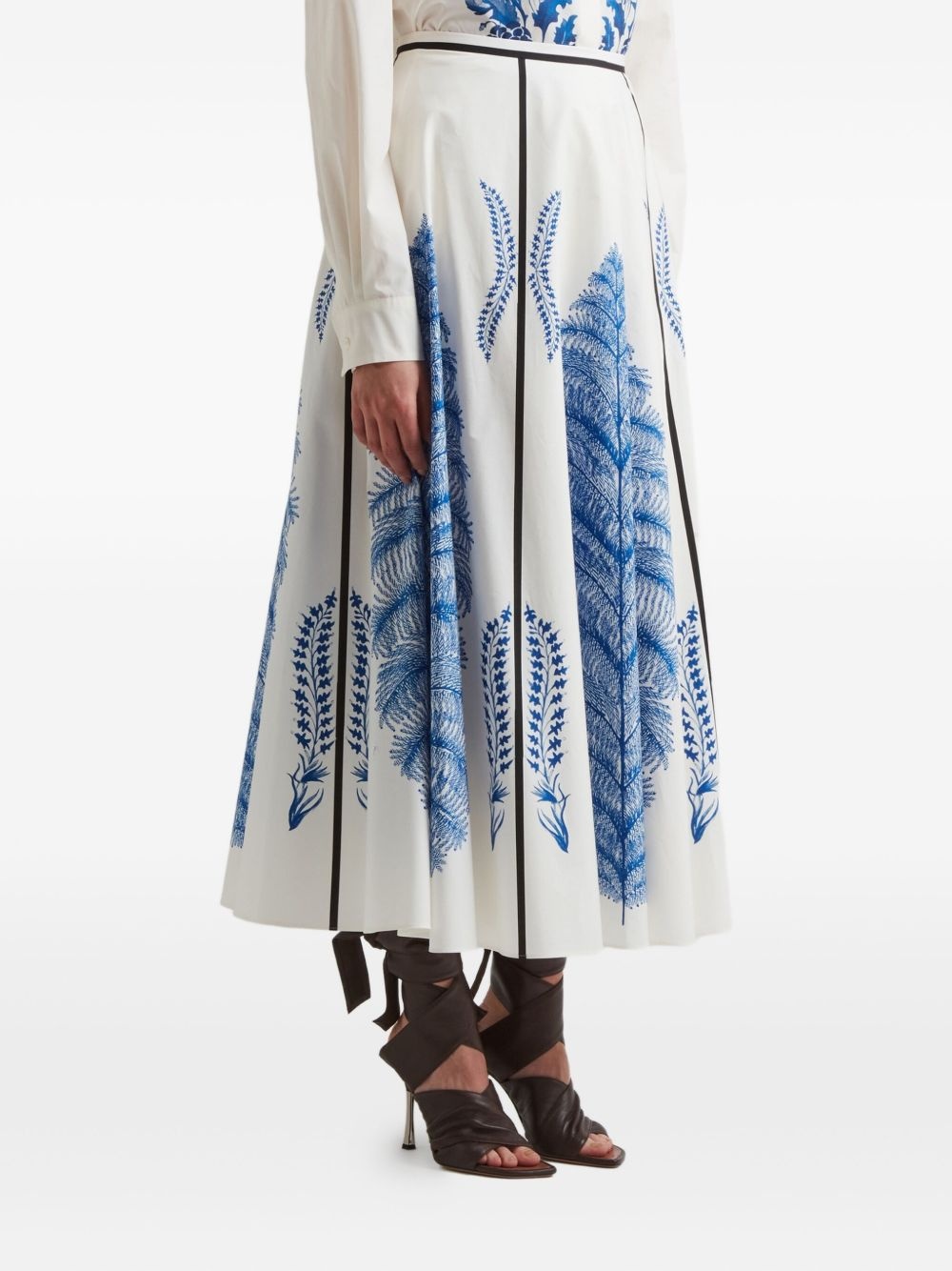 graphic-print midi skirt - 2