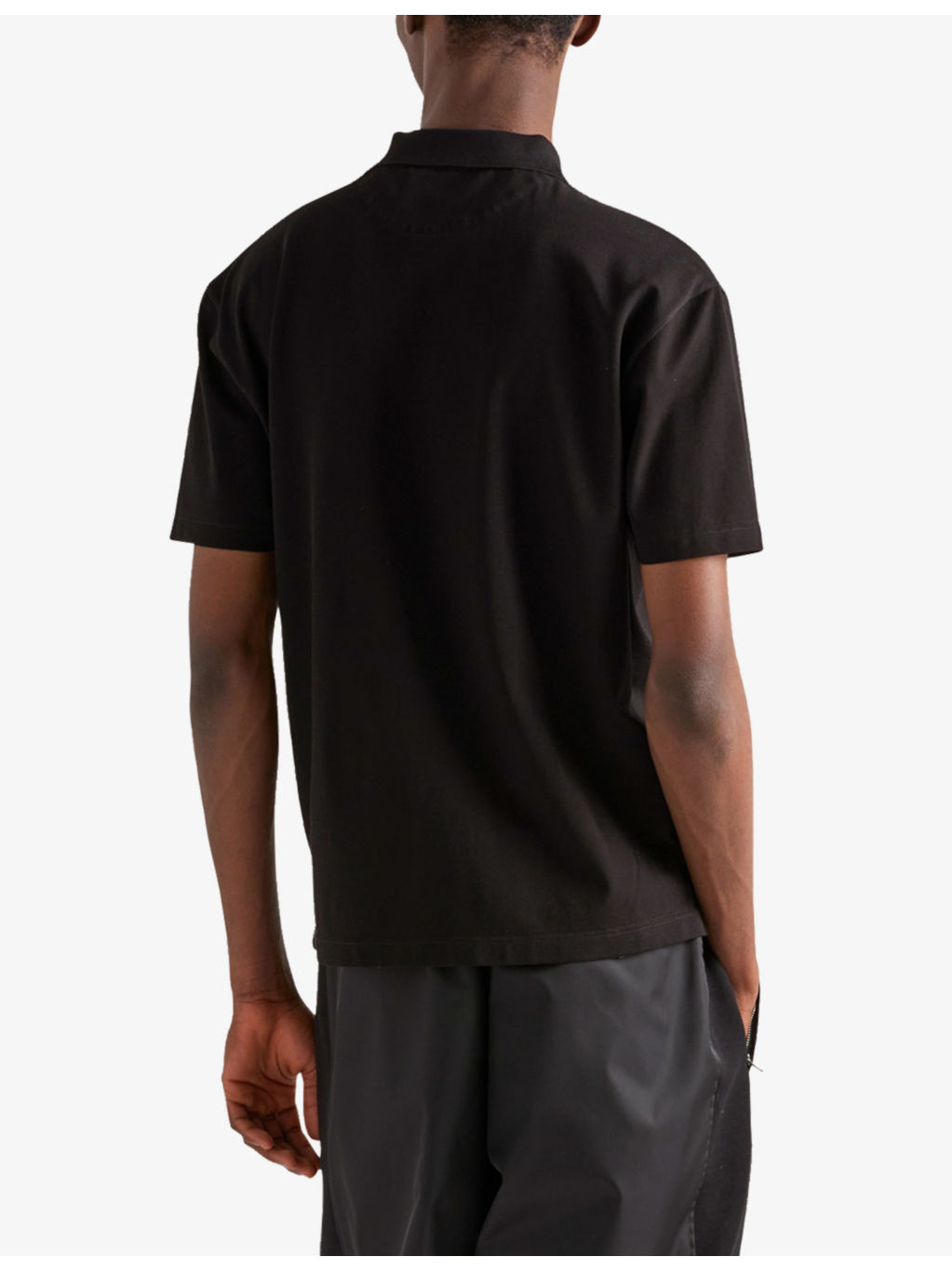 Brand-plaque boxy-fit cotton-piqué polo shirt - 4