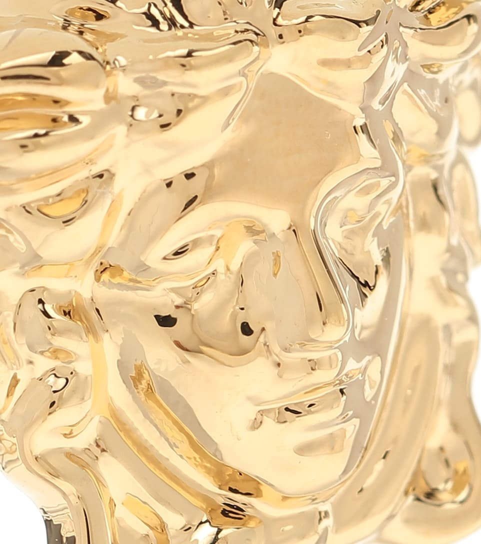 Medusa gold-plated earrings - 4