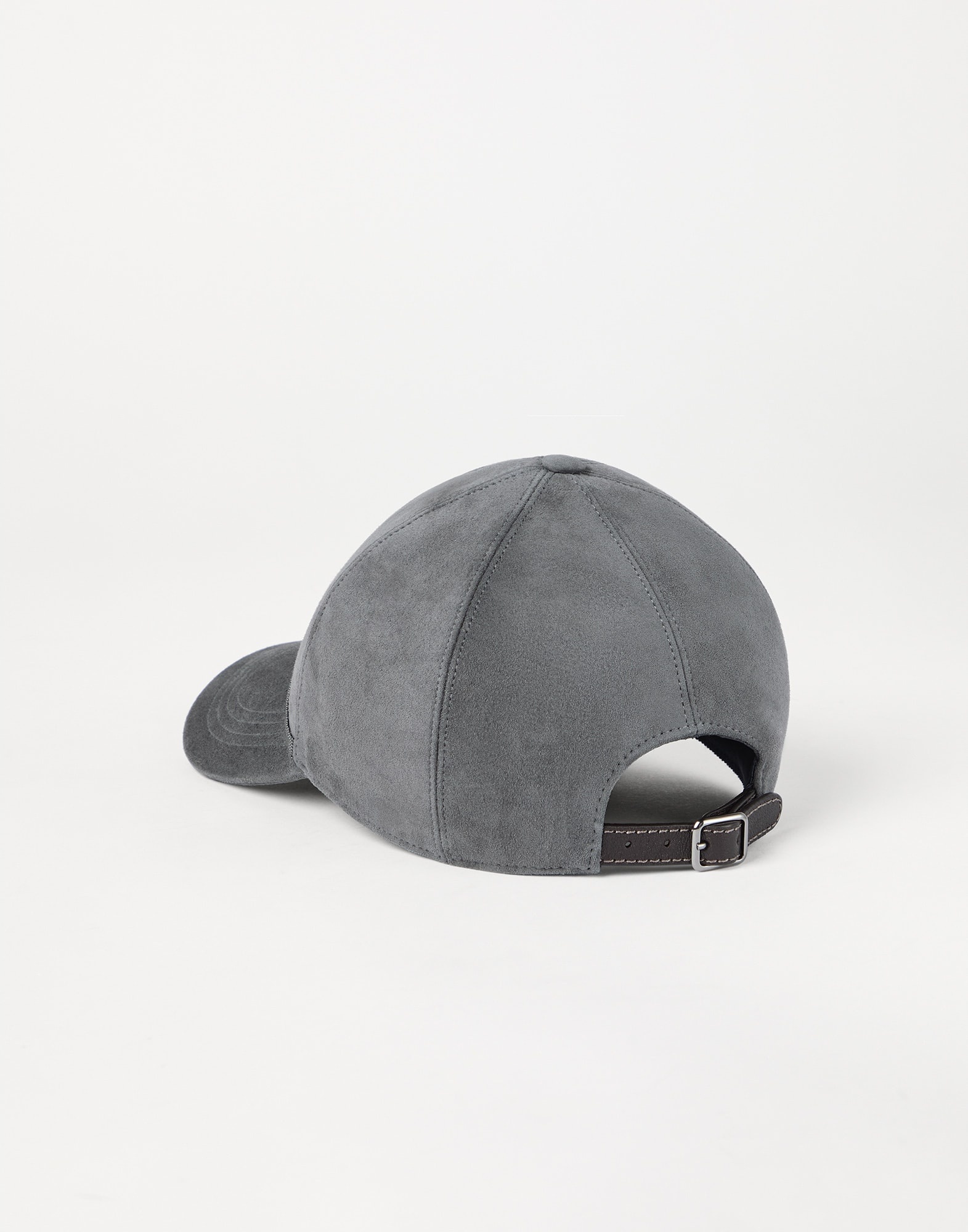Suede baseball cap with shiny trim - 2