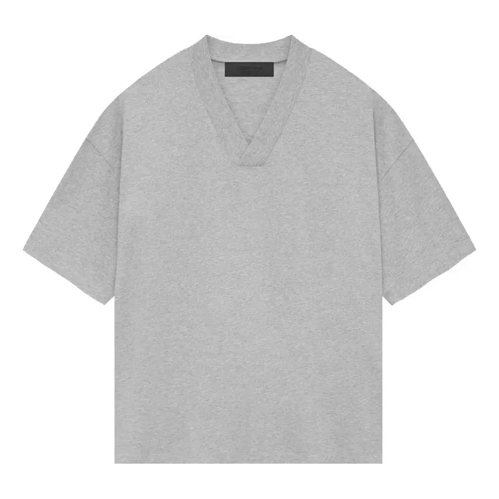 Fear of God Essentials SS24 V Neck T-Shirt 'Light Heather Grey' 125SP244216F - 1