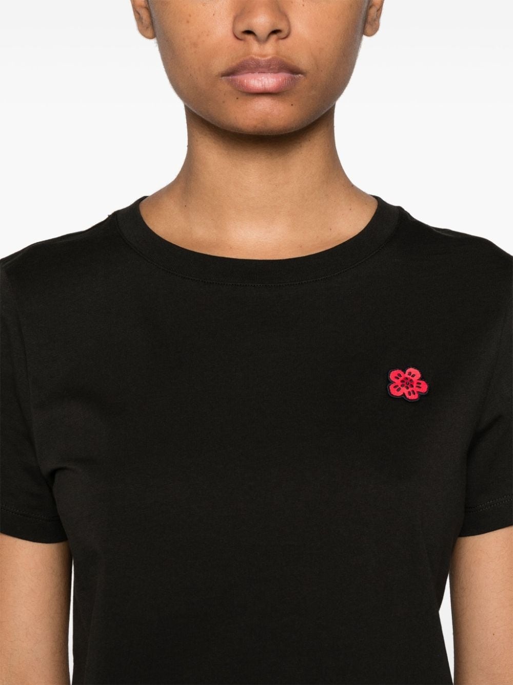 Boke Flower-patch cotton T-shirt - 5
