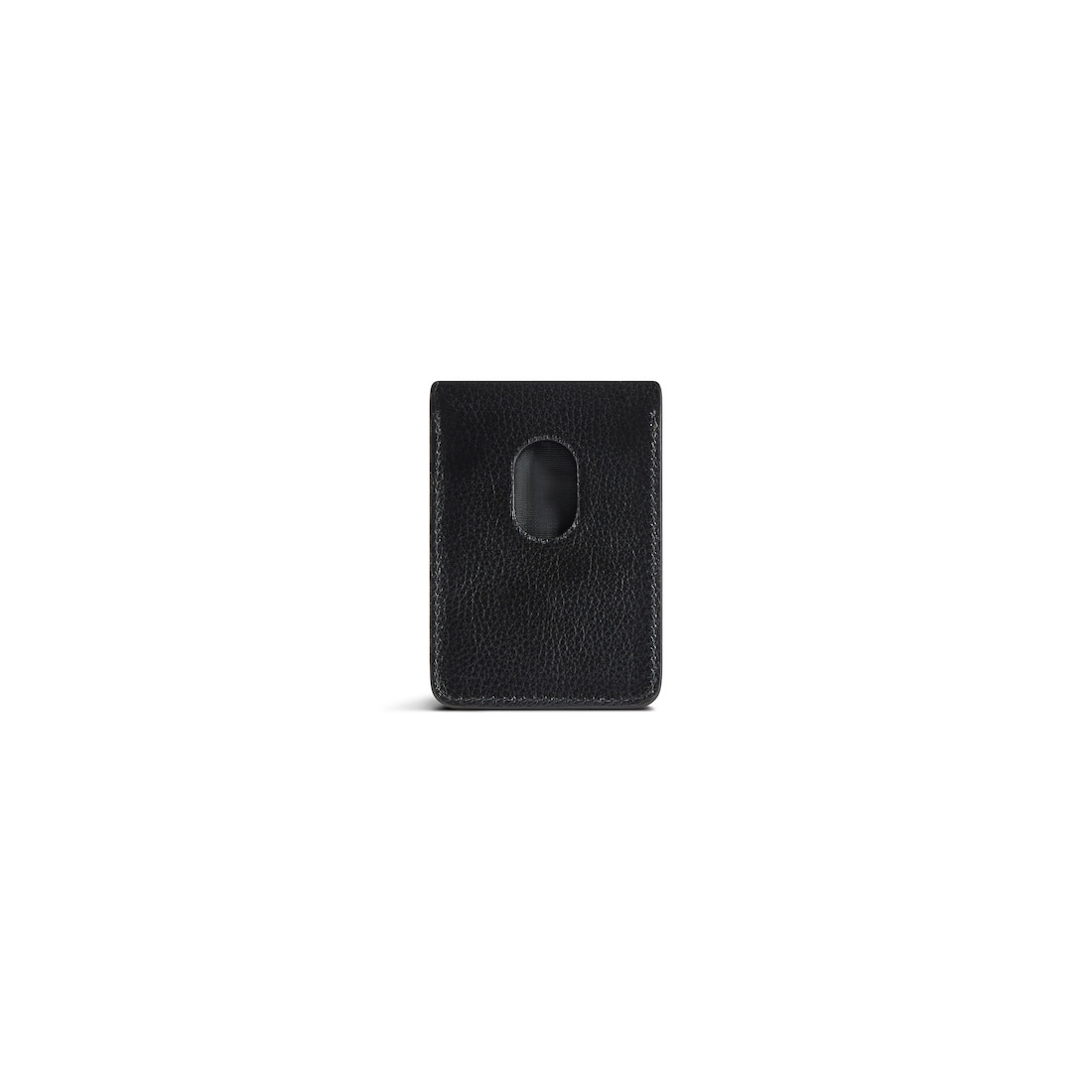 Women's Cash Magnet Card Holder Crocodile Embossed  in Black - 2