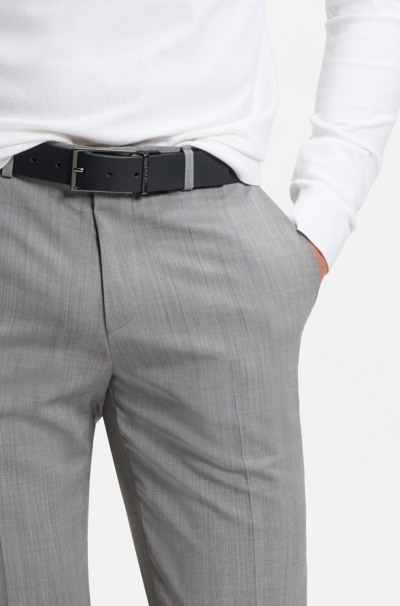 HUGO ITALIAN-MADE REVERSIBLE BELT IN LEATHER outlook