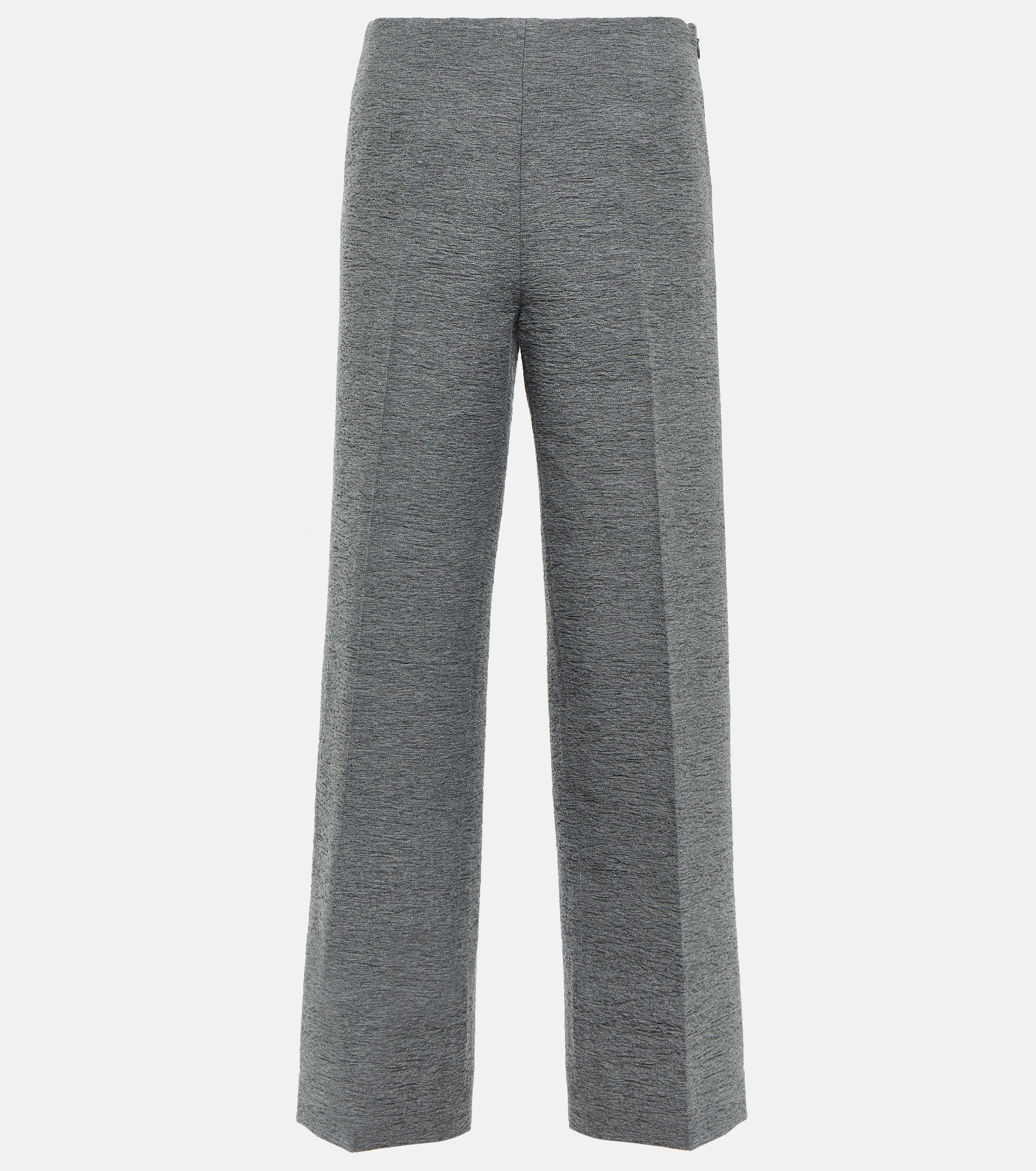 Wide-leg wool-blend pants - 1