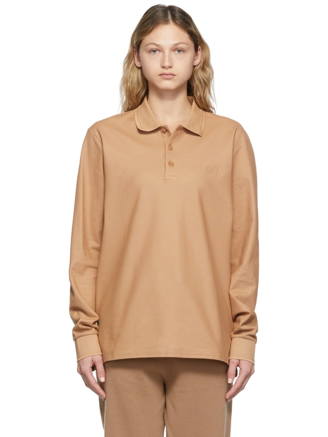 Brown Core LS Polo - 1