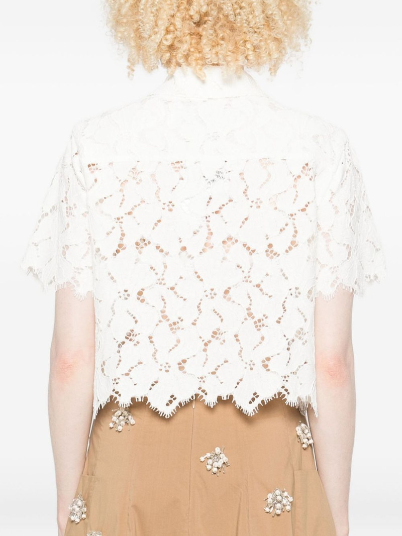 lace scalloped-hem shirt 4