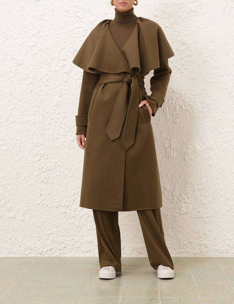 Zimmermann CRUSH LONG CAPE COAT outlook