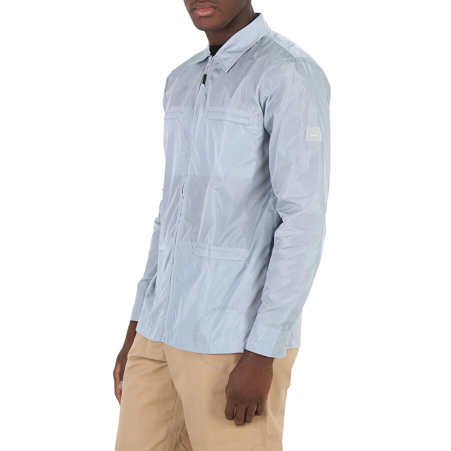 Rains Men's Sky Nylon Zip-Up Overshirt - 5