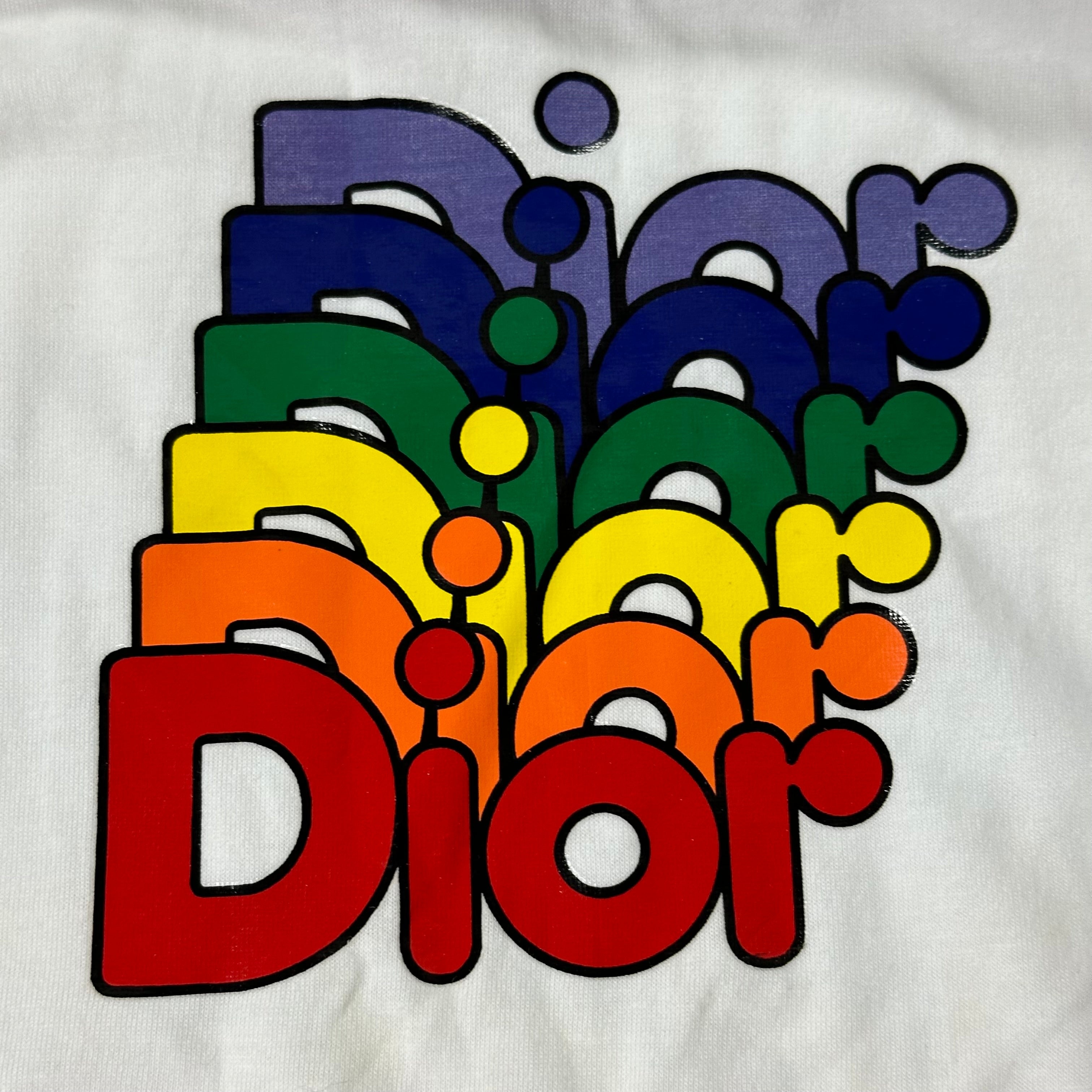 CHRISTIAN DIOR Spring Summer 2002 "AddicT" Logo Printed Long Sleeve T-Shirt - 5