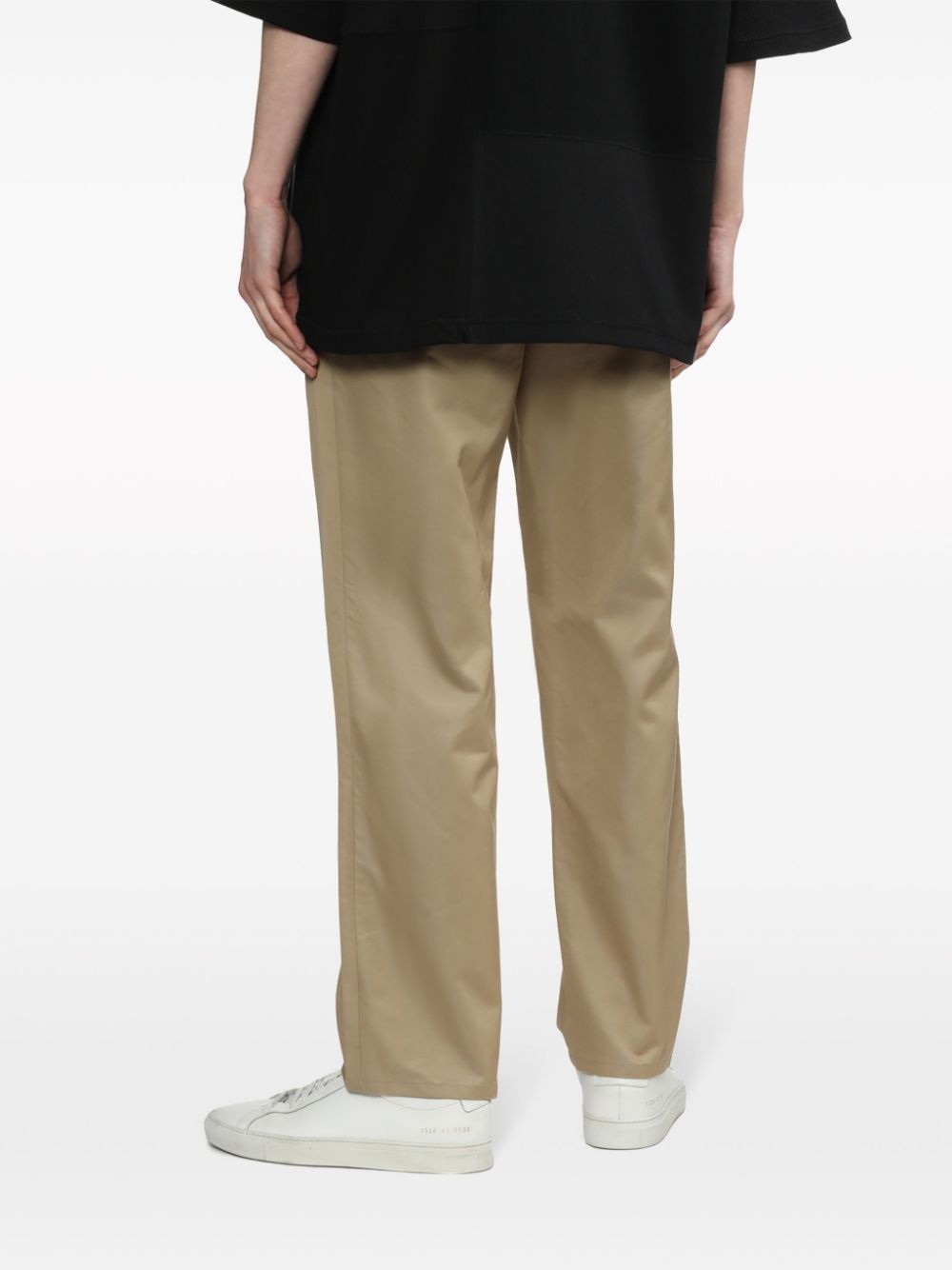 straight-leg chino trousers - 4