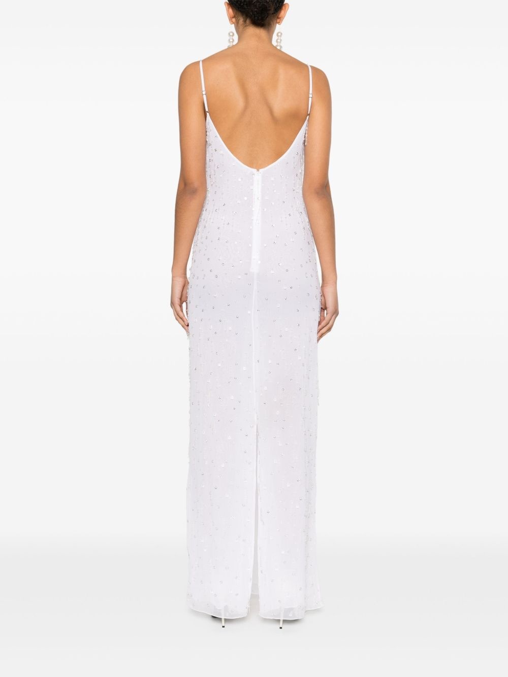 bead-tassel maxi dress - 4