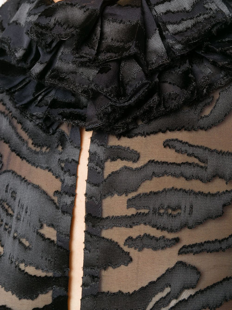 zebra print sheer dress 5
