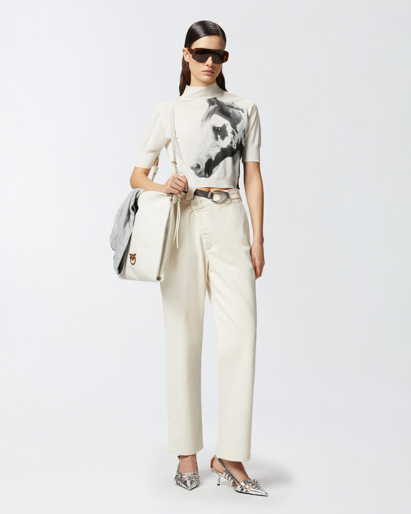 PINKO REIMAGINE BY PINKO X PATRICK MCDOWELL TROUSERS WITH CROSSOVER AND BELT outlook