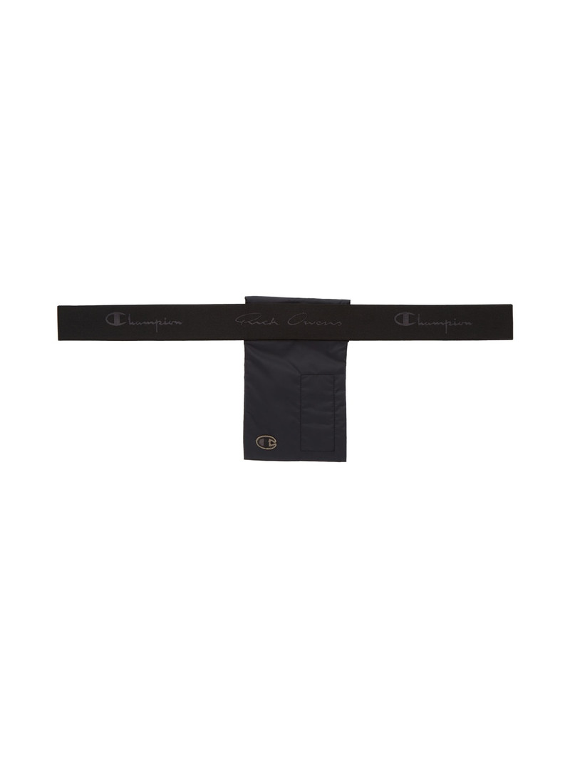 Rick Owens Black Champion Edition Nylon Pouch outlook