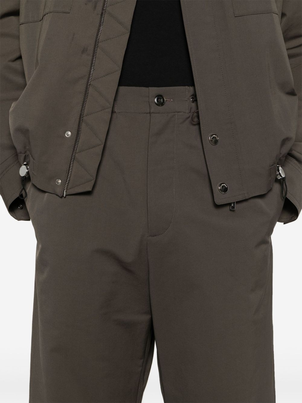 drawstring straight-leg trousers - 5