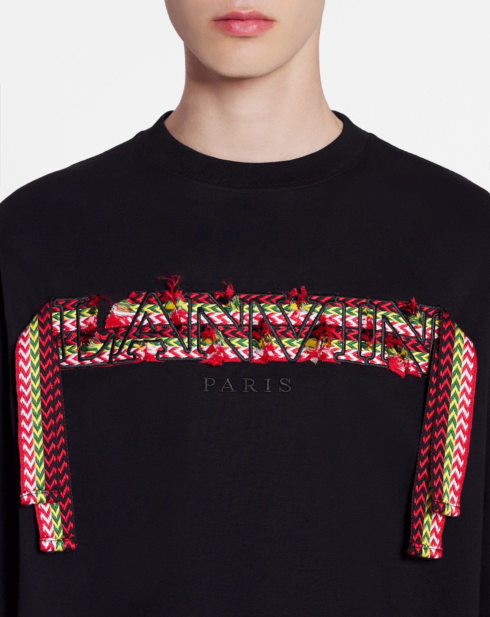 CURB LANVIN EMBROIDERED OVERSIZED T-SHIRT - 5