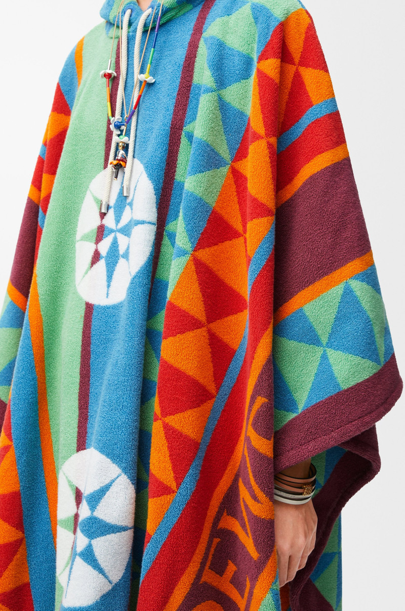 Poncho in terry cotton jacquard 5