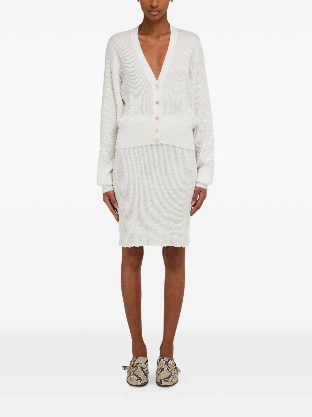 Jersey linen skirt - 2