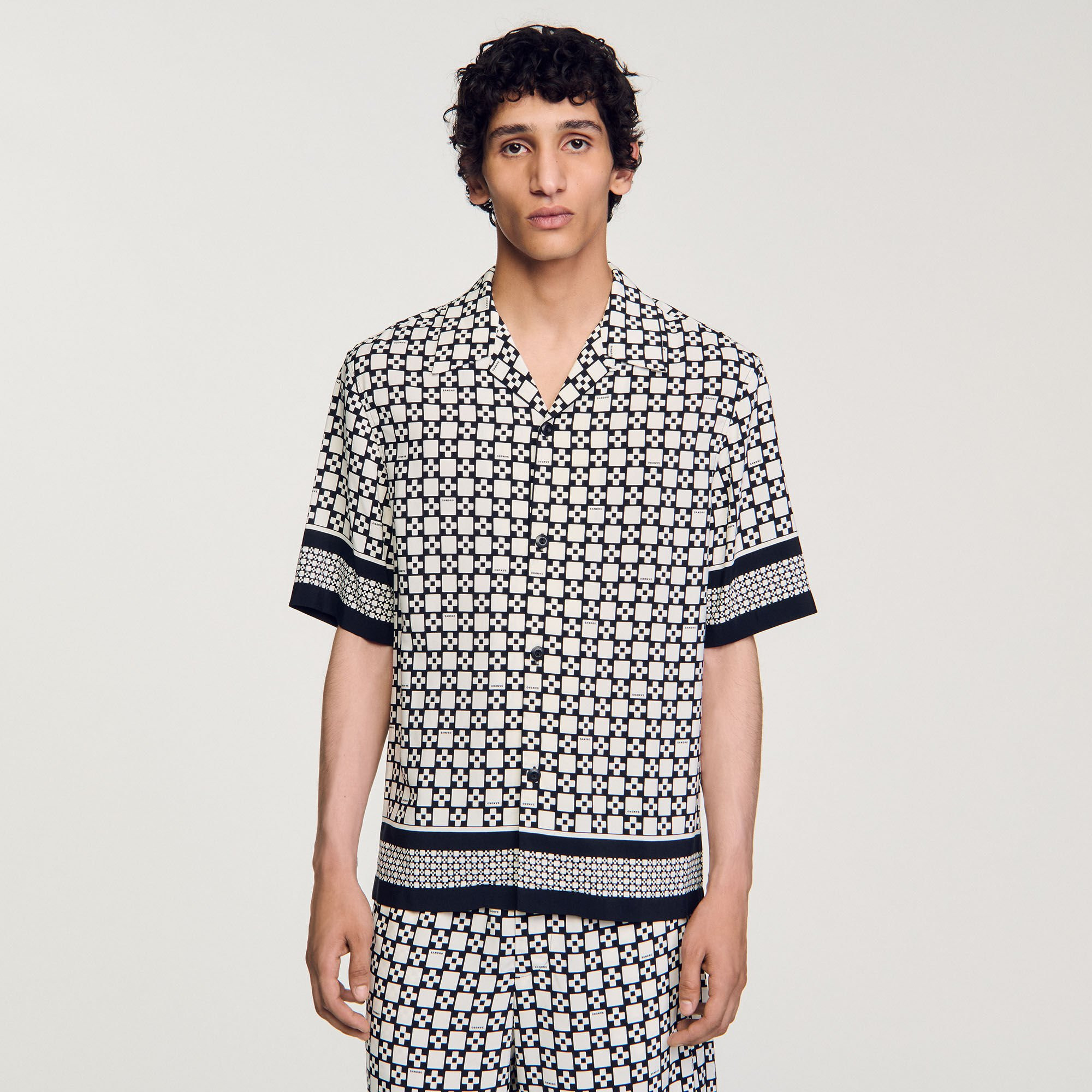 SQUARE CROSS SHORT-SLEEVED SHIRT - 5