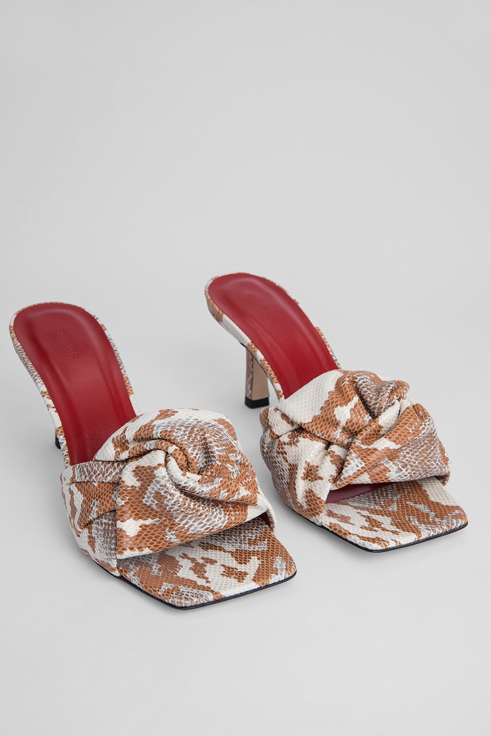 Lana Almond Snake Print Leather - 2