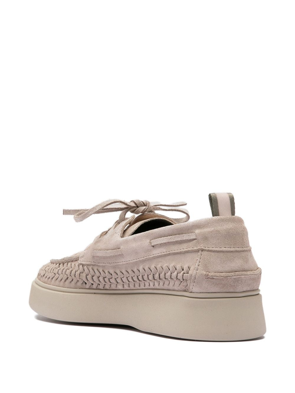 woven leather loafers - 5