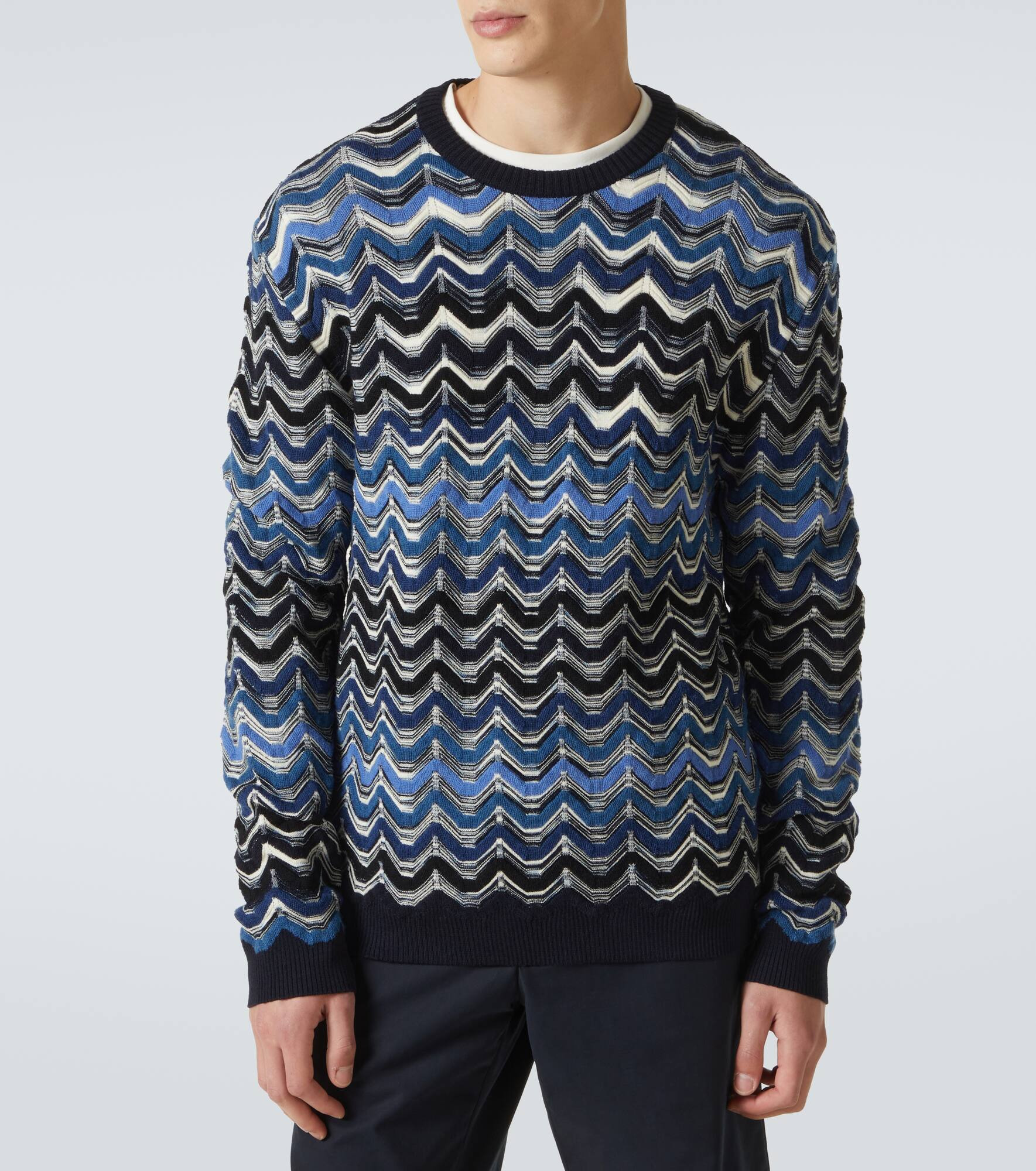 Zigzag wool sweater - 3