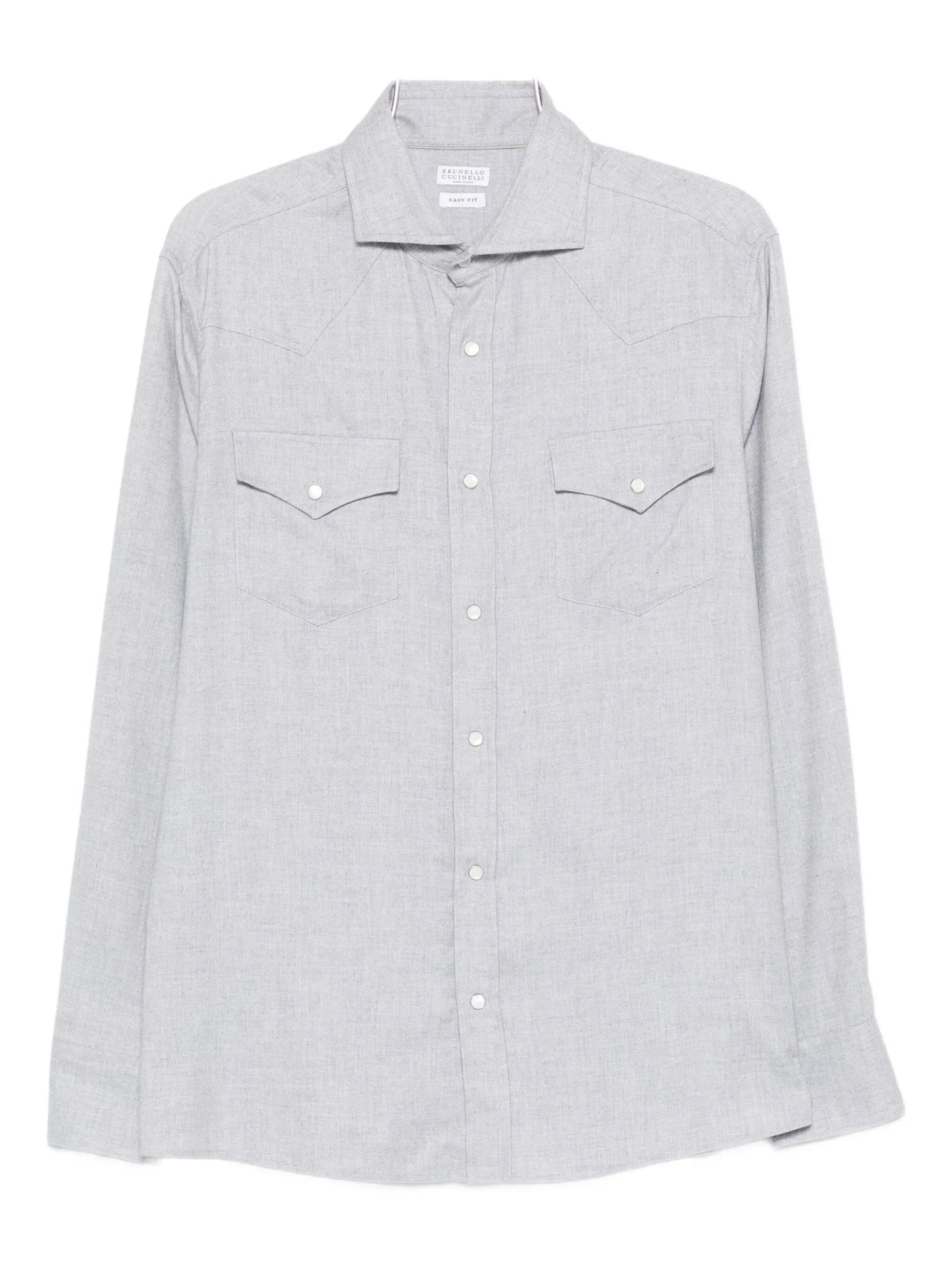 Brunello Cucinelli Double-pocket Long-sleeve Shirt - 1