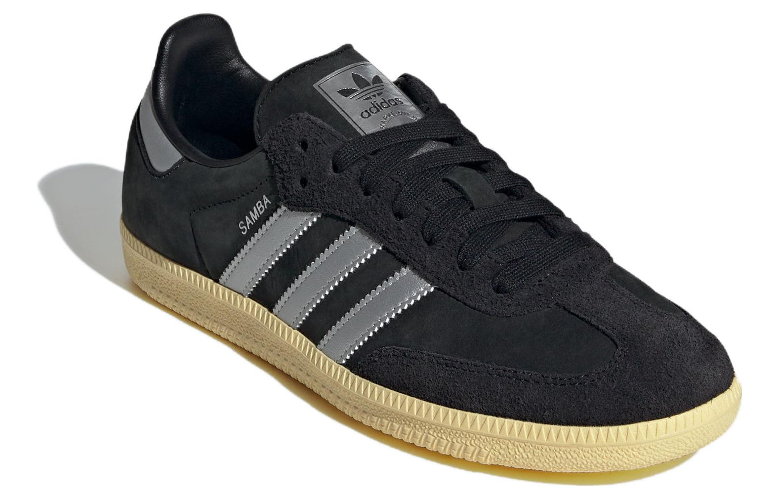 (WMNS) adidas originals Samba OG 'Black Matte Silver' IE8128 - 3