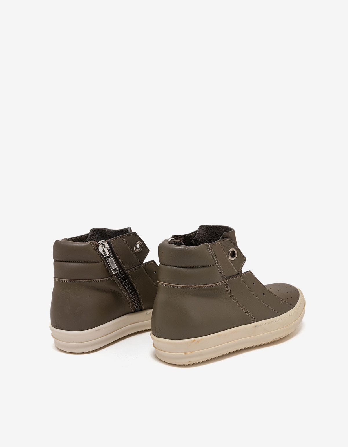 Rick Owens Island Dunk Darkdust Grey Mid High Trainers - AW16 - 9