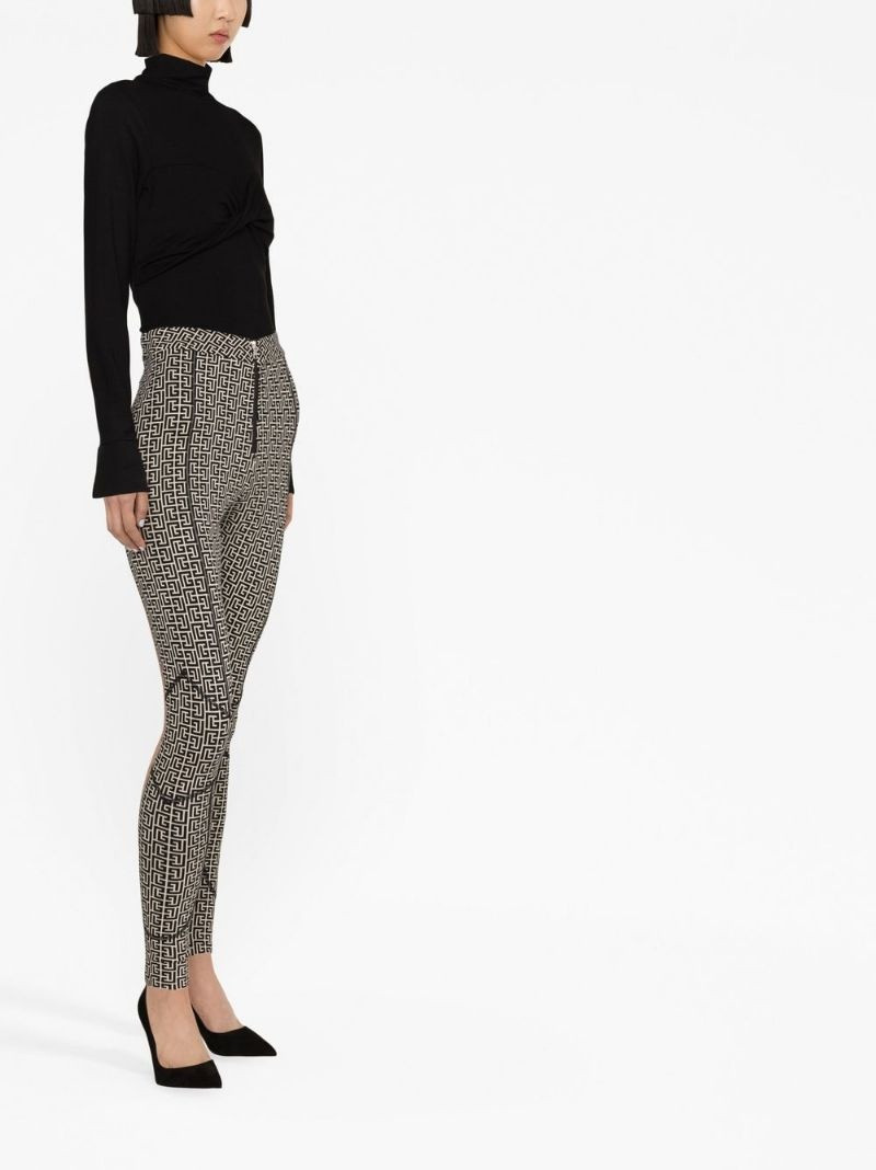 monogram-print high-waisted leggings 3