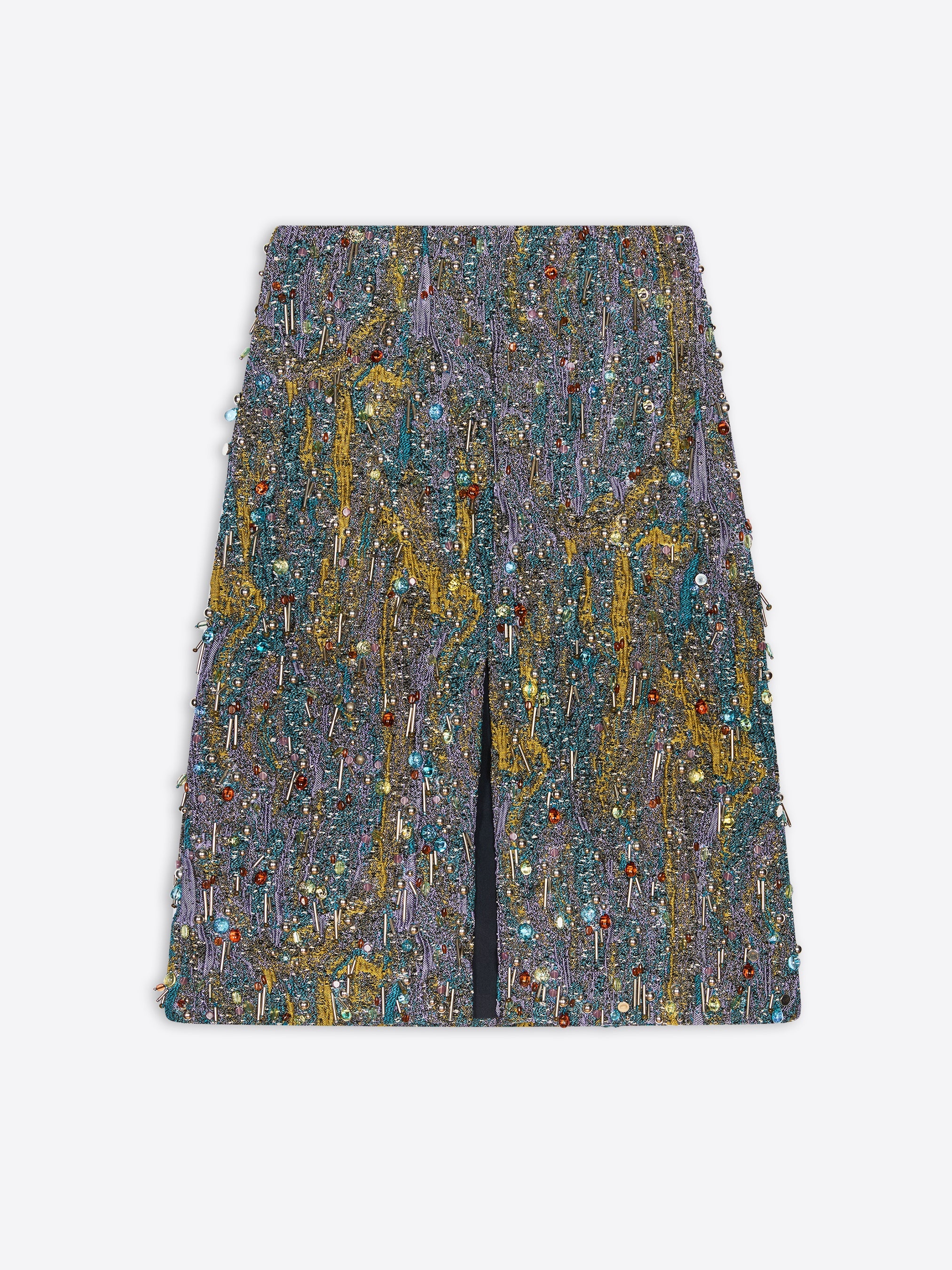 EMBELLISHED JACQUARD SKIRT - 1