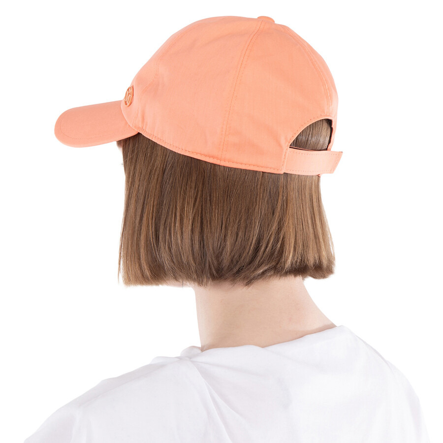 Maison Michel Ladies Orange Tiger Cotton Cap - 3