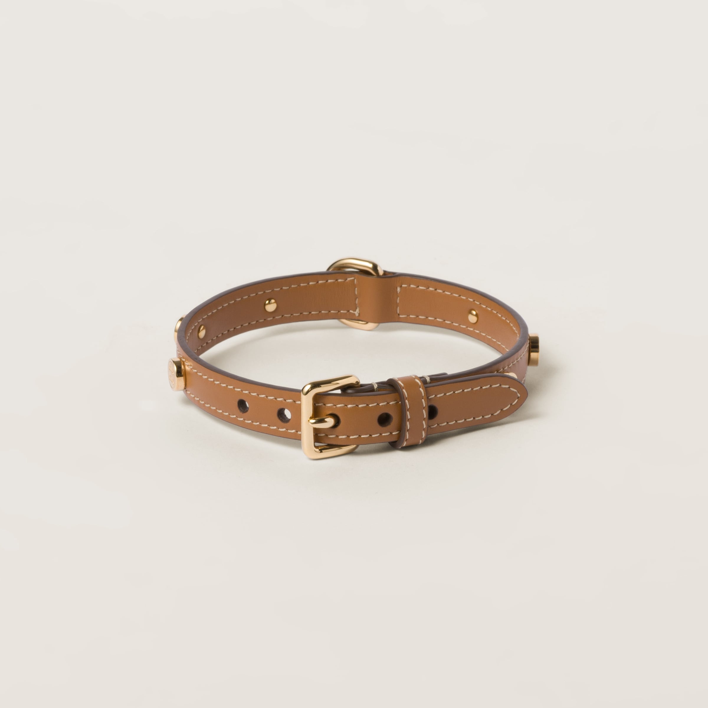 Leather pet collar - 1