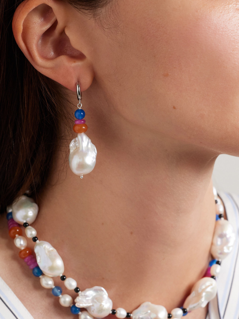Gohar World Turkish Delight Silver Multi-stone Earrings outlook