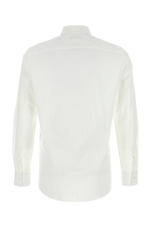 Valentino Garavani Man White Poplin Shirt - 2