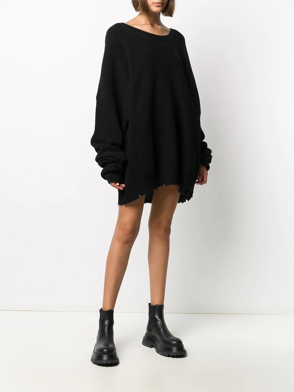 slouchy long-sleeved jumper - 3