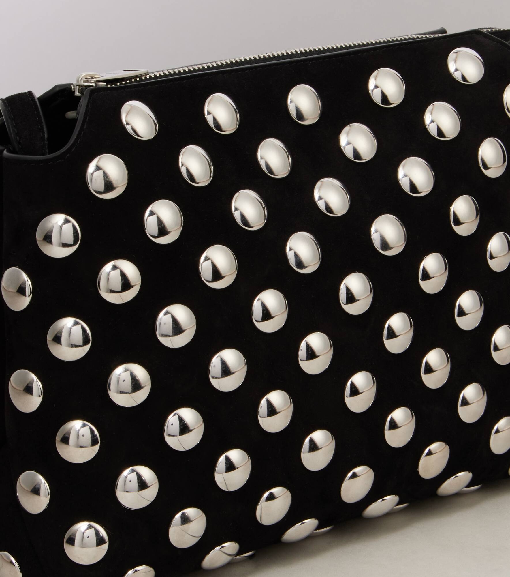 Lina Medium studded suede crossbody bag - 6