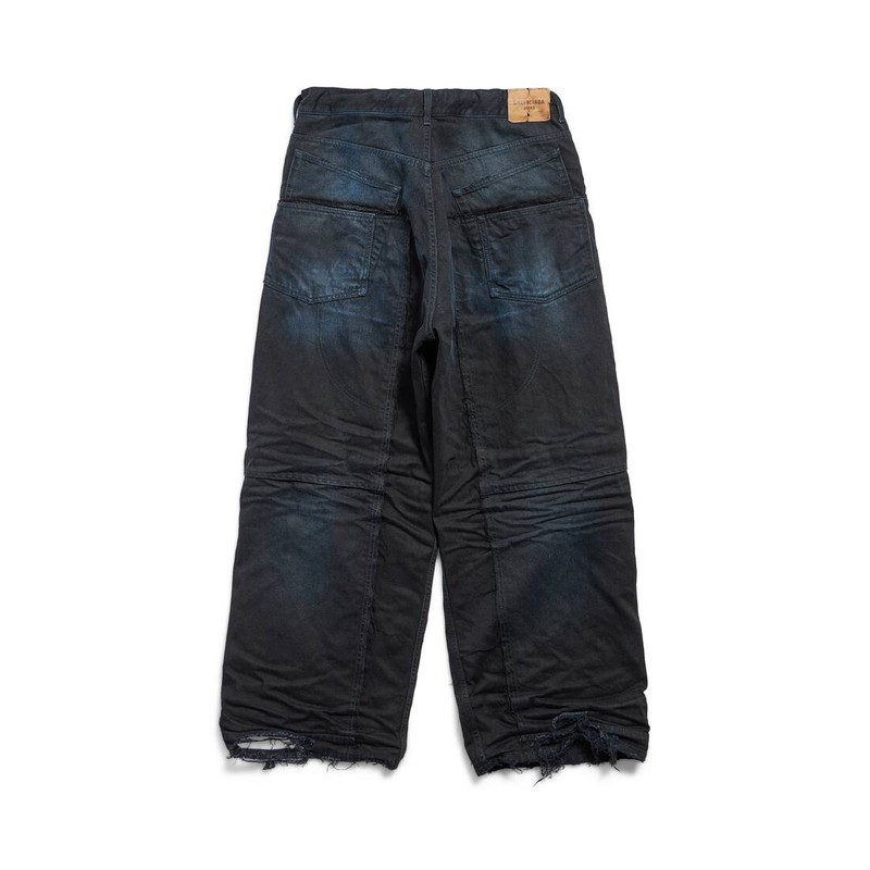 BALENCIAGA Men's Double Knee Pants  in Dark Blue outlook