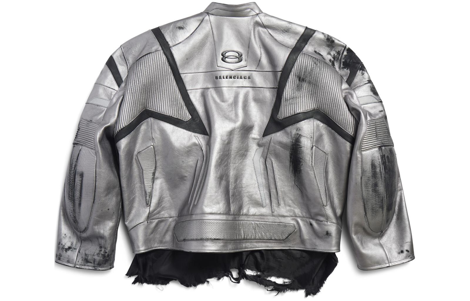 Balenciaga Unity Sports Icon Racer Jacket 'Silver' 787430TQS128106 - 2