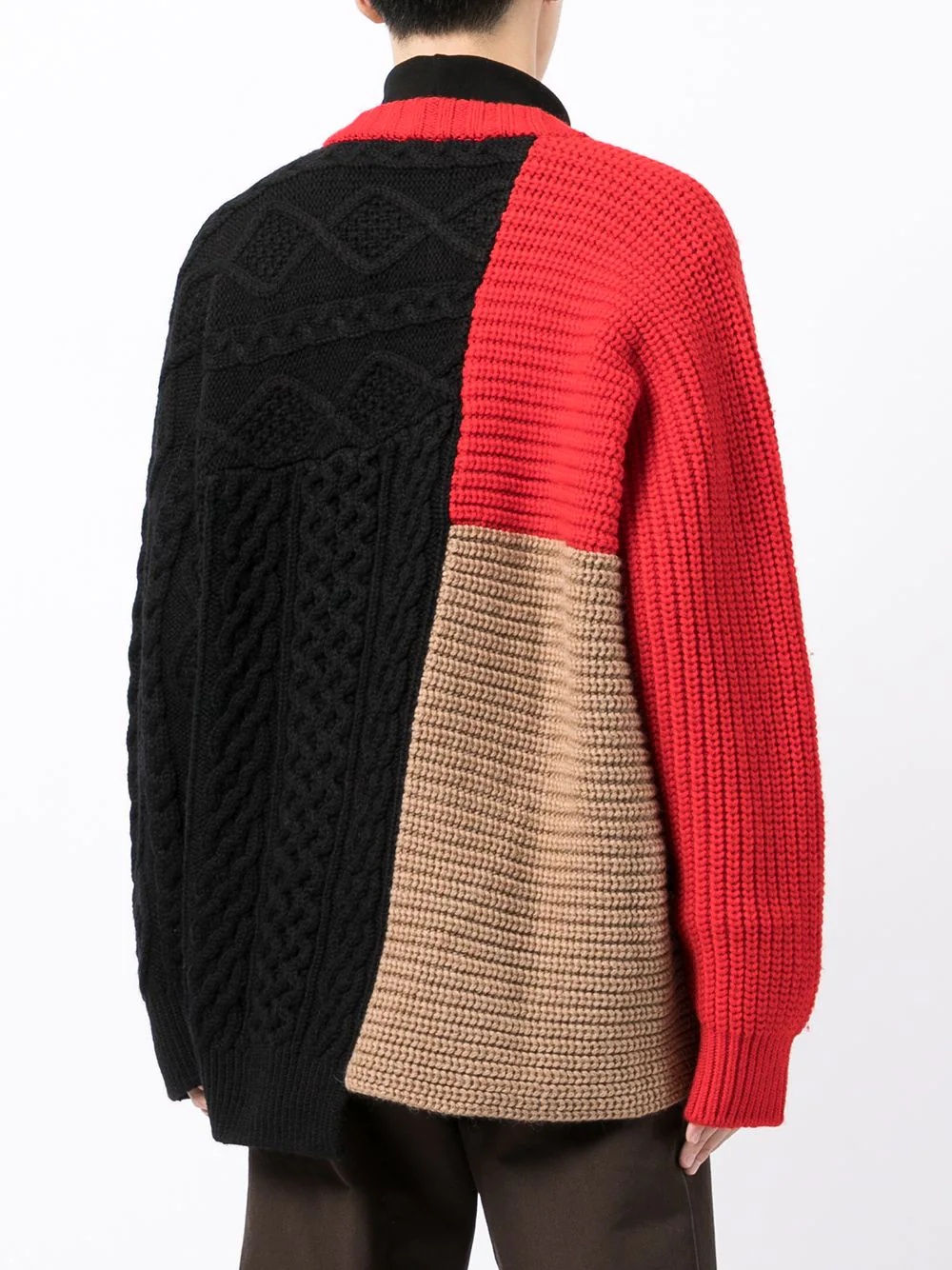 colour-block wool jumper - 4